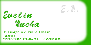 evelin mucha business card